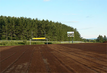 Restauration terrain football, humus, irrigation, soccer